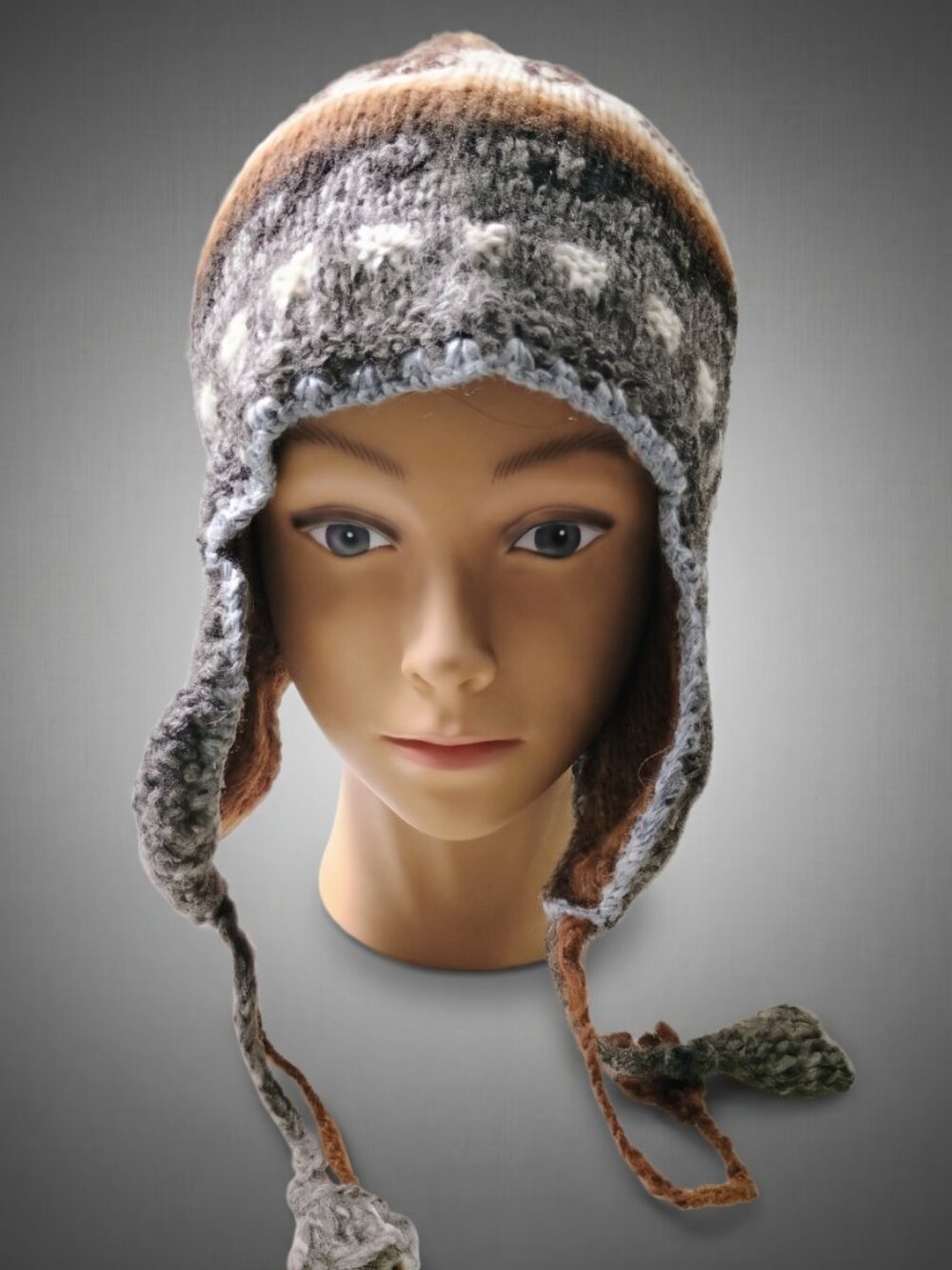 Reversible Alpaca Wool Chullo Beanie – Warm Andean Winter Hat